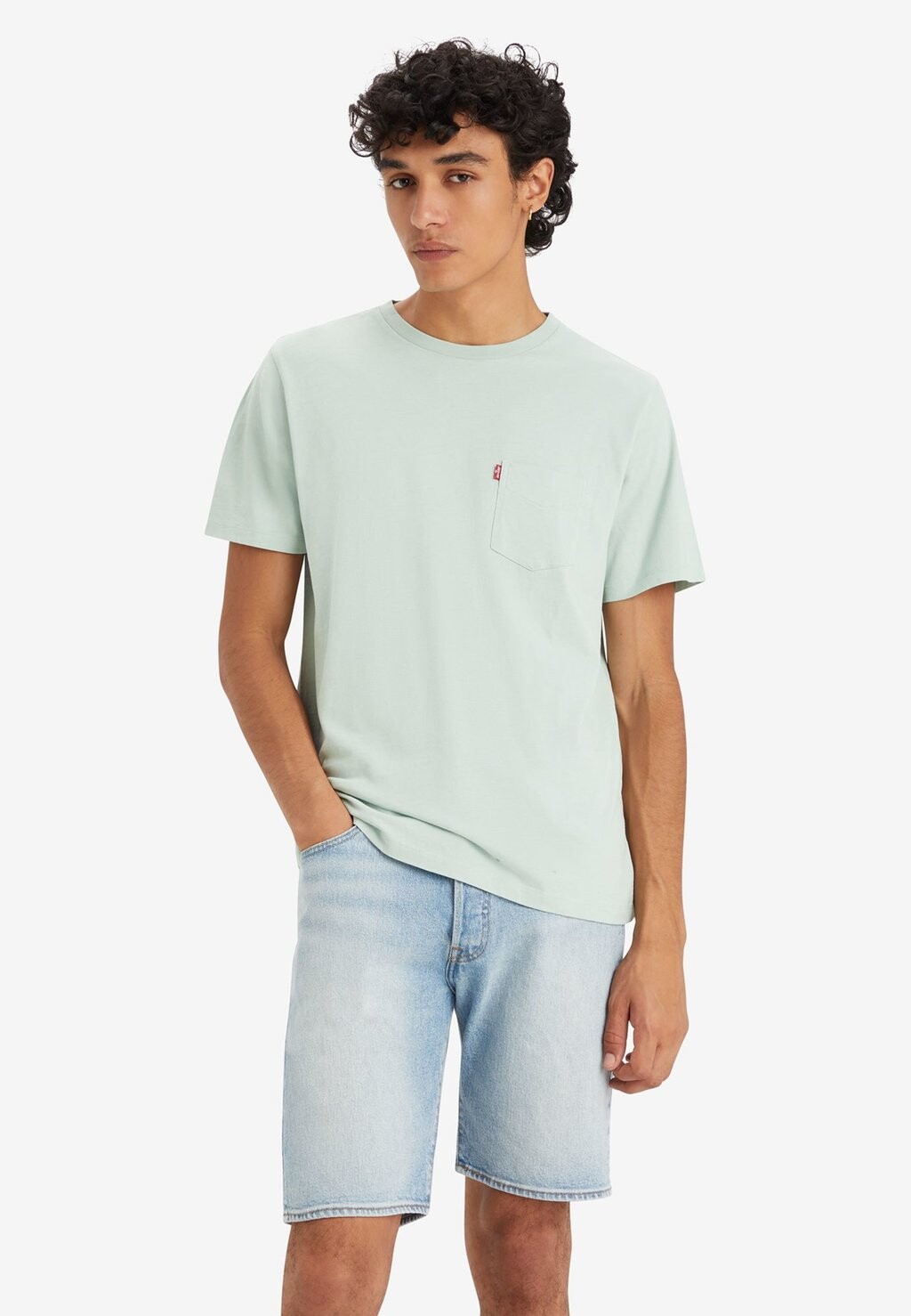 

Футболка с принтом SS CLASSIC POCKET TEE Levi's, зеленый