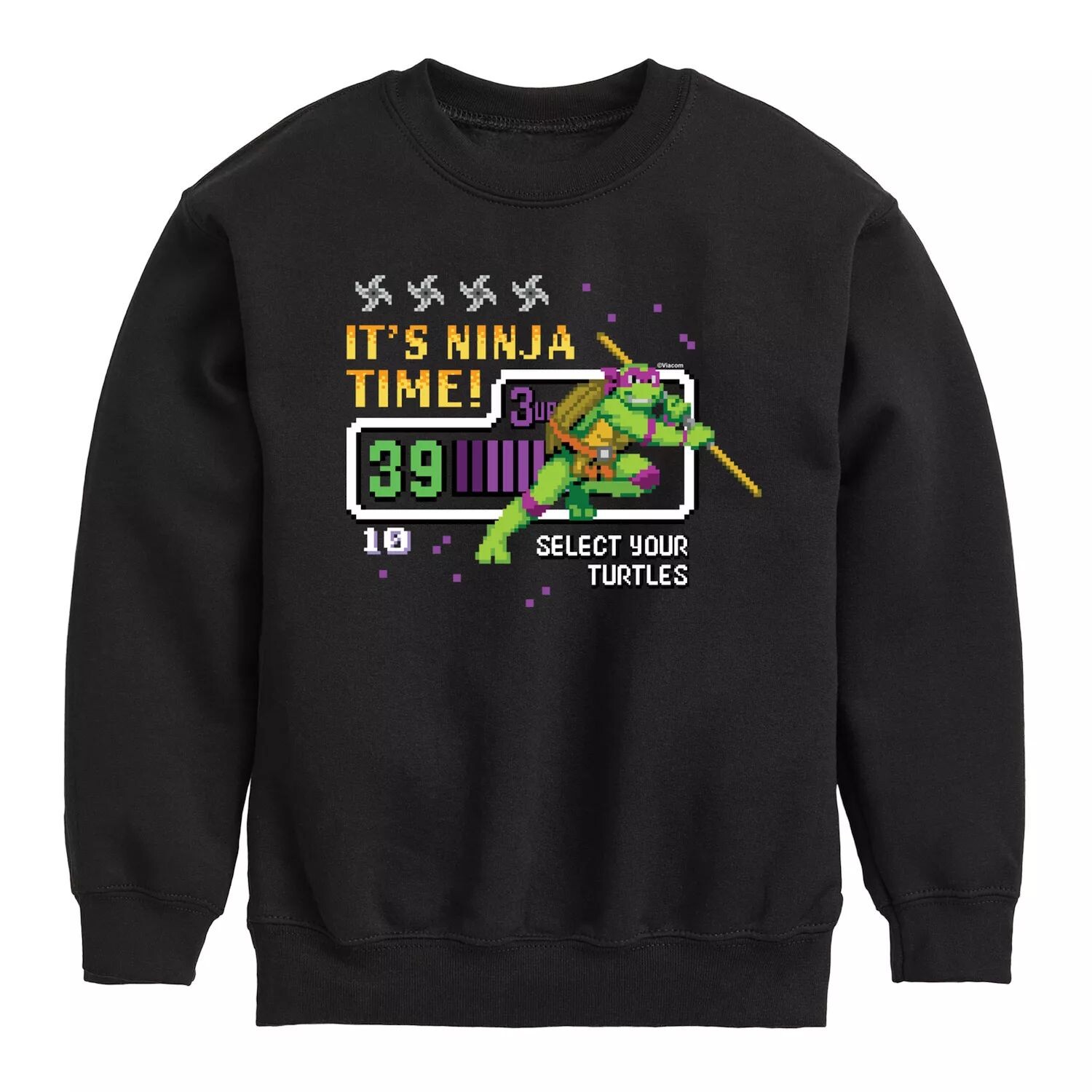 

Флисовая толстовка Donnie для мальчиков 8–20 лет TMNT Ninja Time Licensed Character, черный