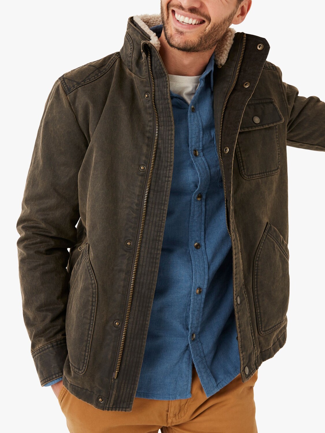 

Куртка Big & Tall Broadsands FatFace, коричневый