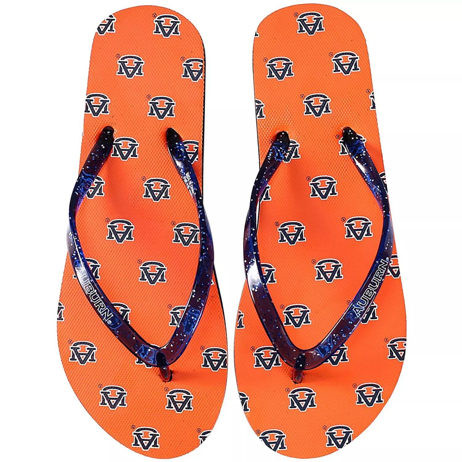 

Женские блестящие шлепанцы FOCO Auburn Tigers