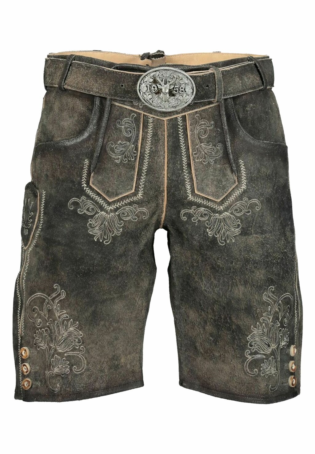 

Шорты TRACHTEN MIT GÜRTEL Krüger Dirndl, цвет grau