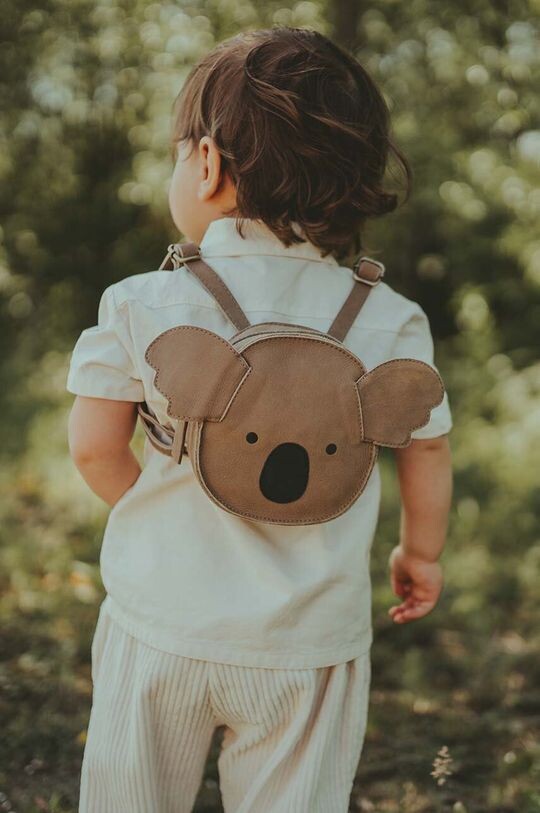 

Kapi Classic Backpack Детский кожаный рюкзак Koala Donsje, бежевый