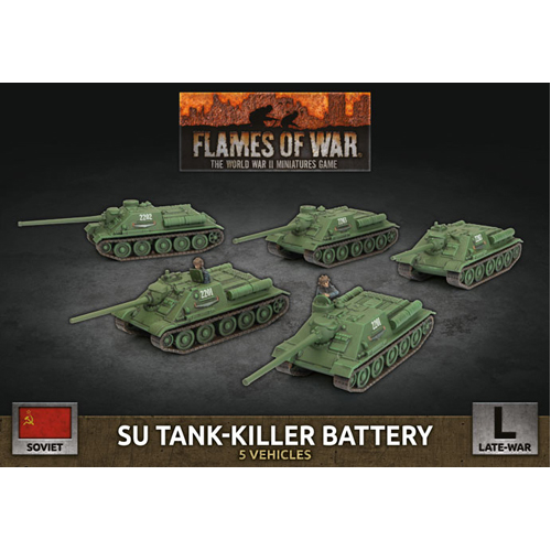Фигурки Flames Of War: Su Tank-Killer Battery (X5 Plastic)