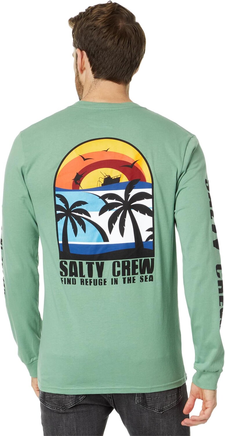 

Футболка Beach Day Premium с длинными рукавами Salty Crew, цвет Sage Green