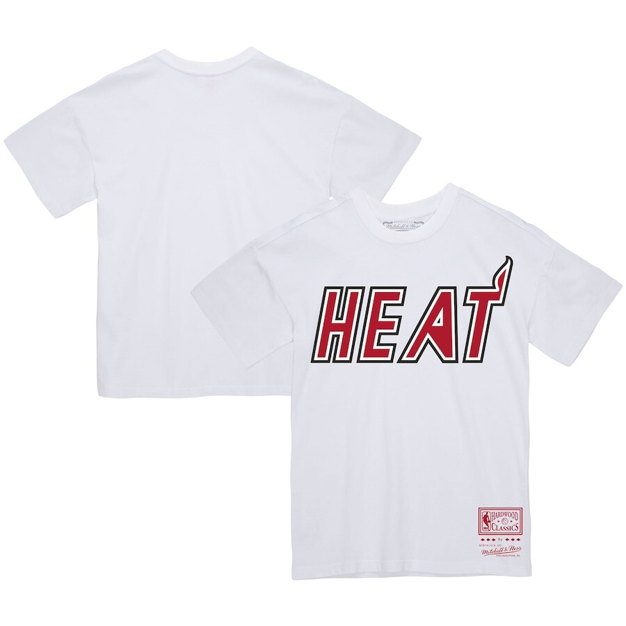 

Футболка с коротким рукавом Mitchell & Ness Miami Heat, белый