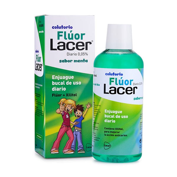 Ежедневная жидкость для полоскания рта Fluor 500 мл Lacer
