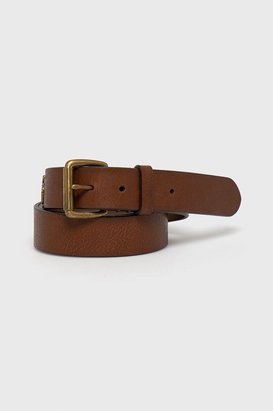 

Ремень кожаный 405826042002 Polo Ralph Lauren, коричневый