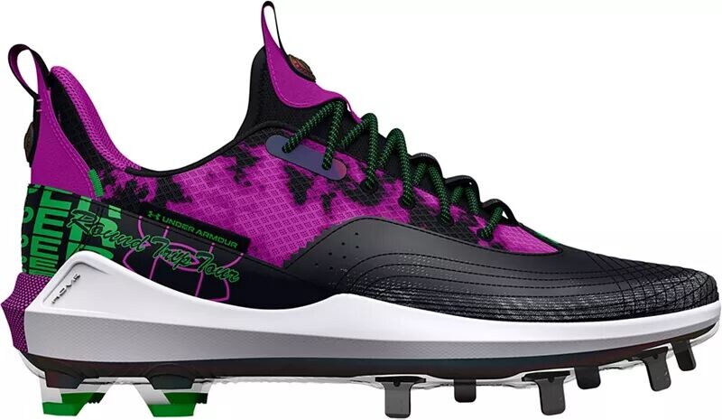 

Мужские бейсбольные бутсы из металлического полиэтилена Under Armour Harper 7, черный/фиолетовый
