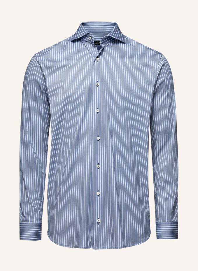 

Рубашка tailor fit с длинным рукавом и воротником акулы Van Laack, синий