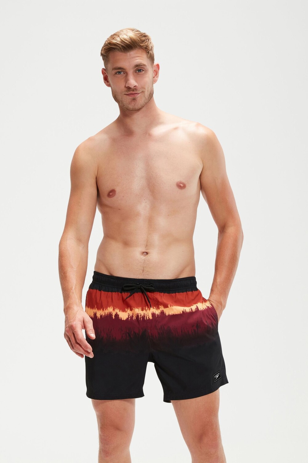 

Мужские красные шорты Placement для отдыха 16 дюймов Speedo, красный