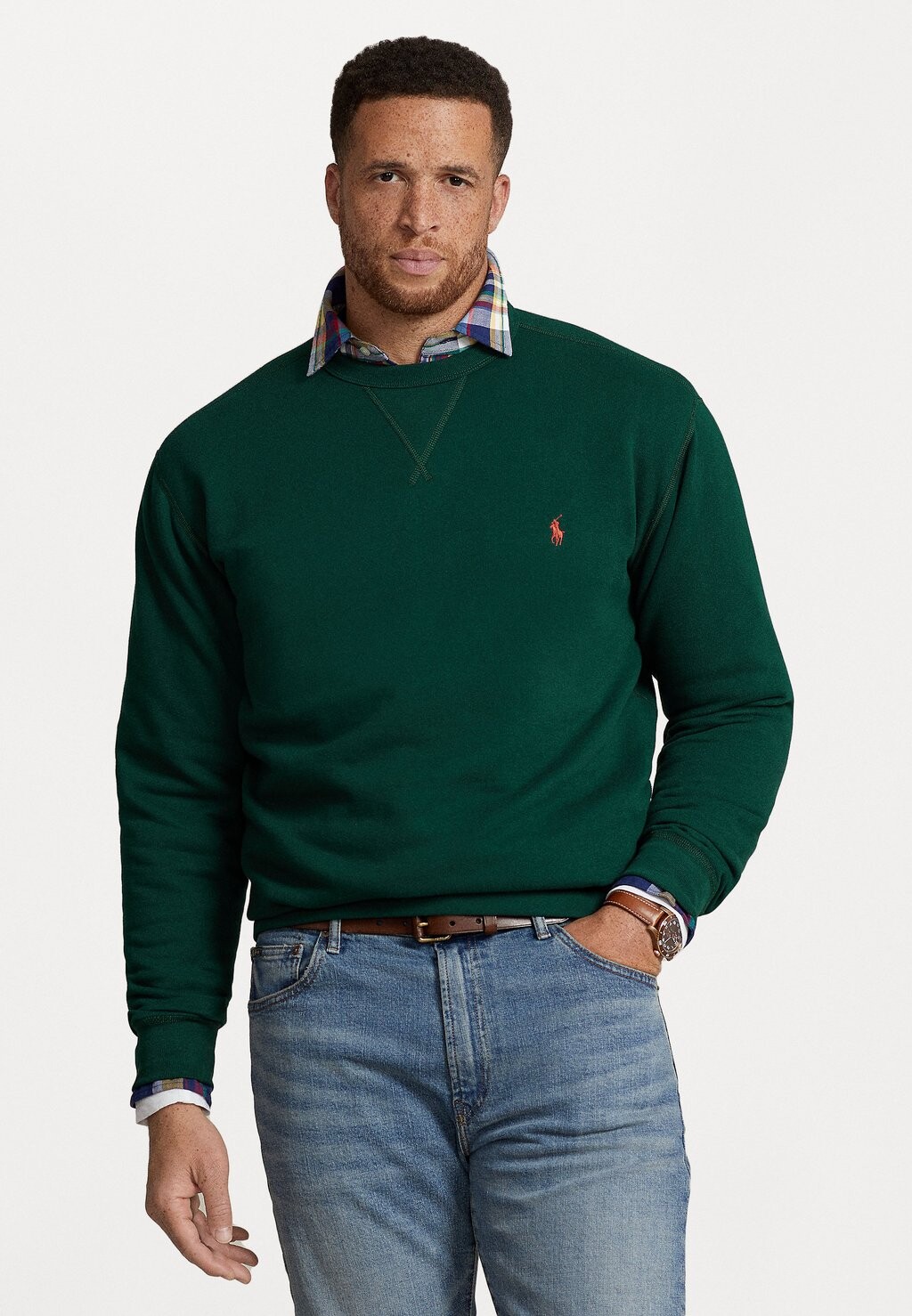 

Толстовка Polo Ralph Lauren Big & Tall, охотничий клуб зеленая