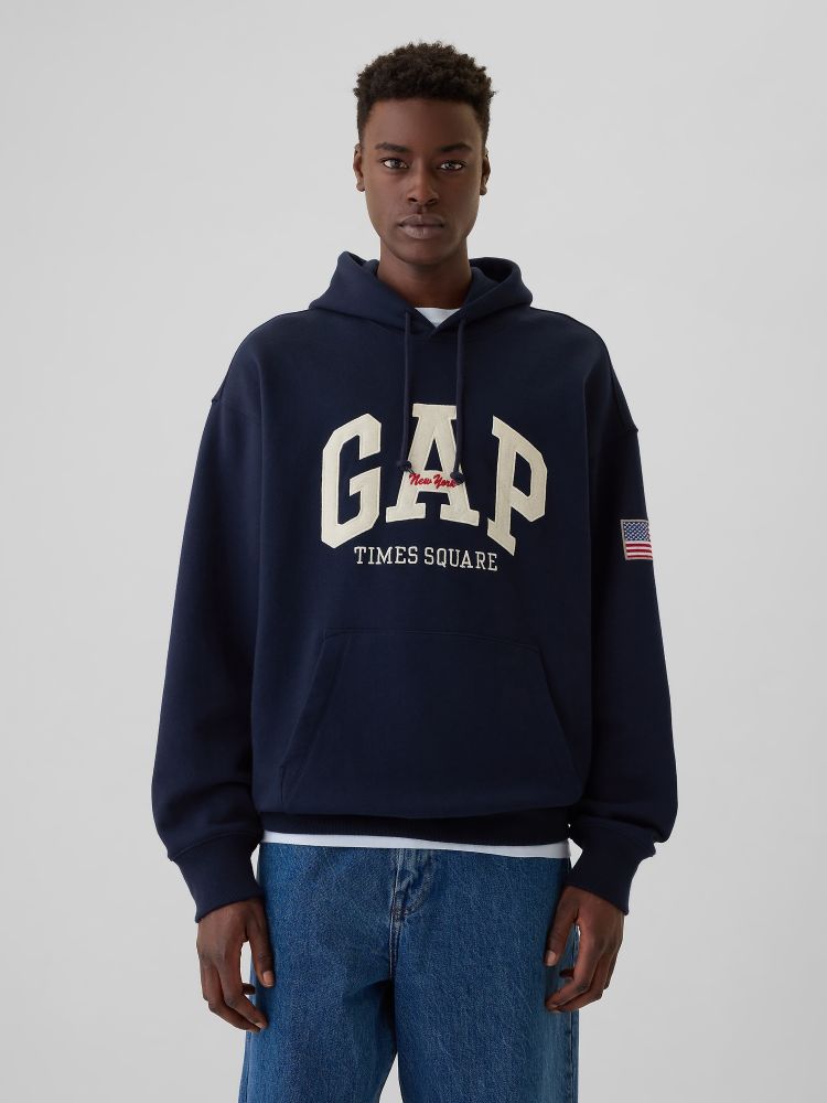 

Толстовка оверсайз с логотипом Gap, синий