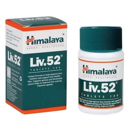 Liv-52 100 таблеток - Жизненно важные питательные вещества - Хорошее самочувствие - Поддержка печени Himalaya