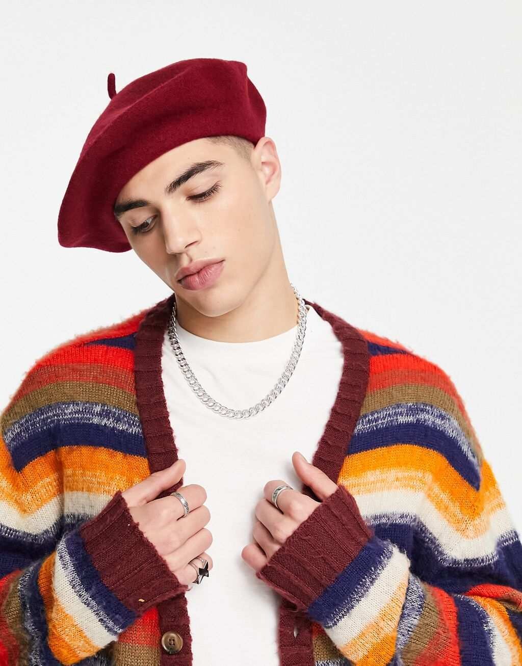 

Красный шерстяной берет ASOS DESIGN
