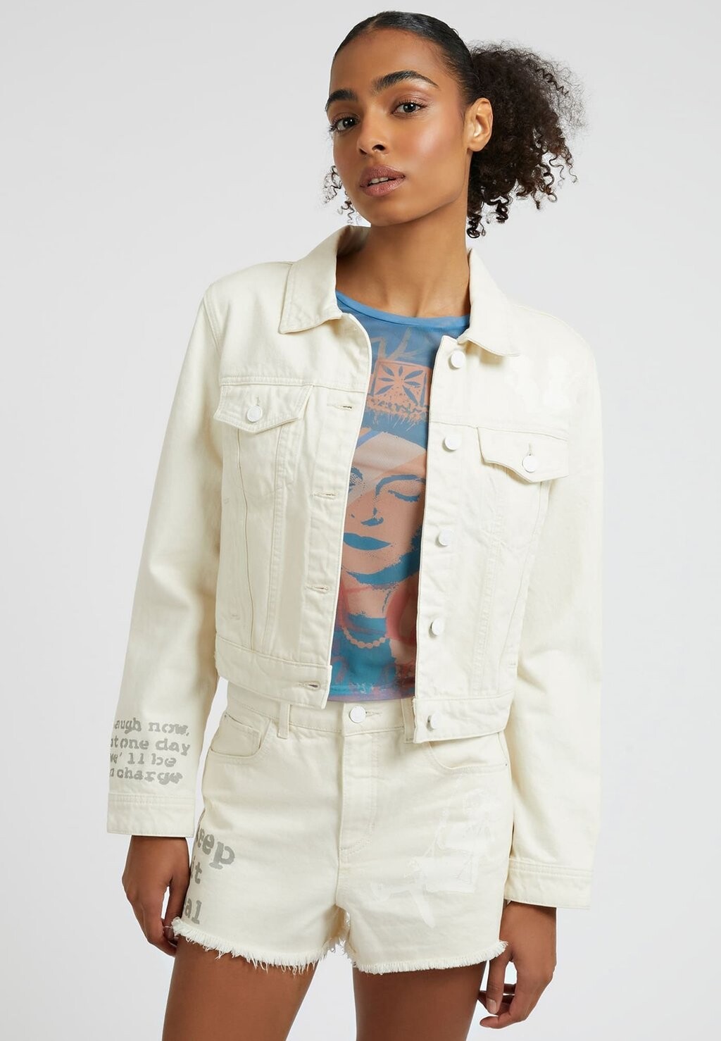 

Джинсовая куртка Guess, Серый
