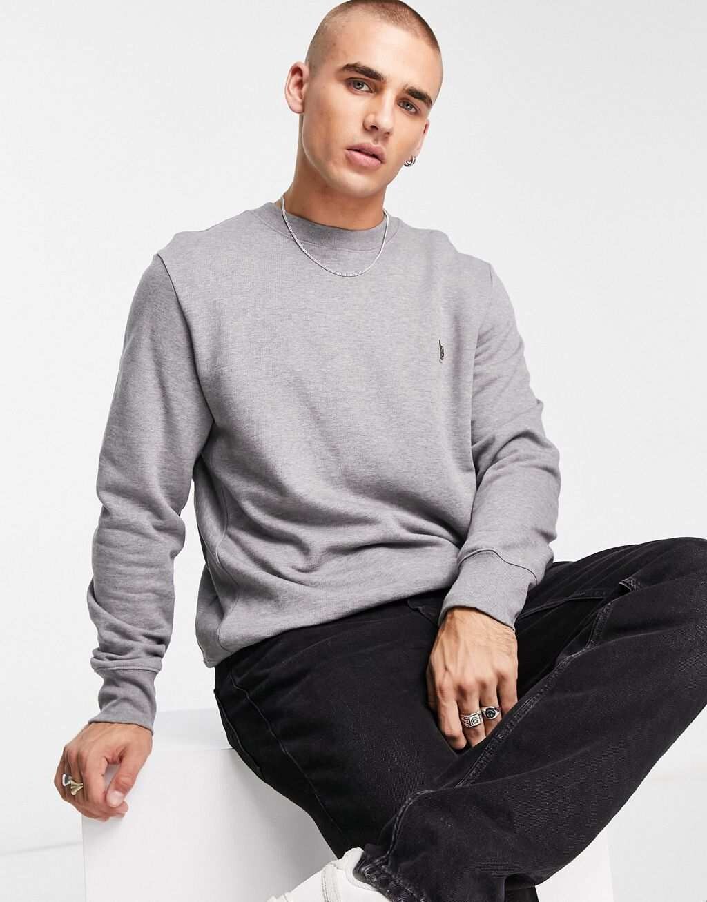 

Серая толстовка с логотипом обычного кроя PS Paul Smith