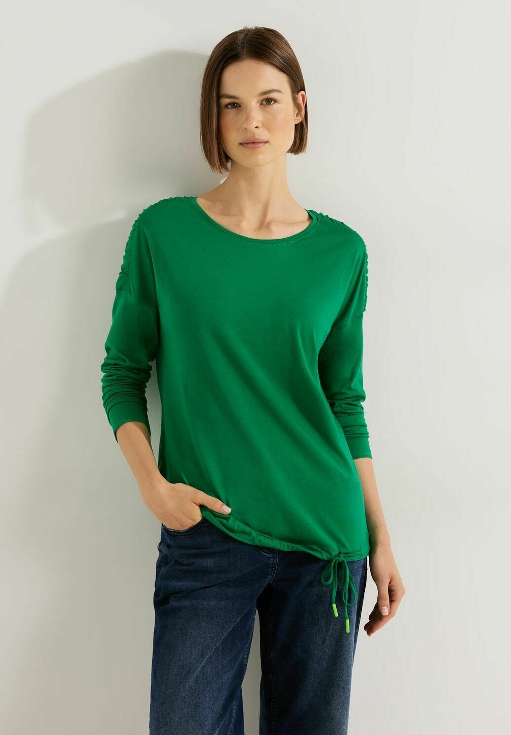 Рубашка с длинным рукавом Cecil, цвет grün