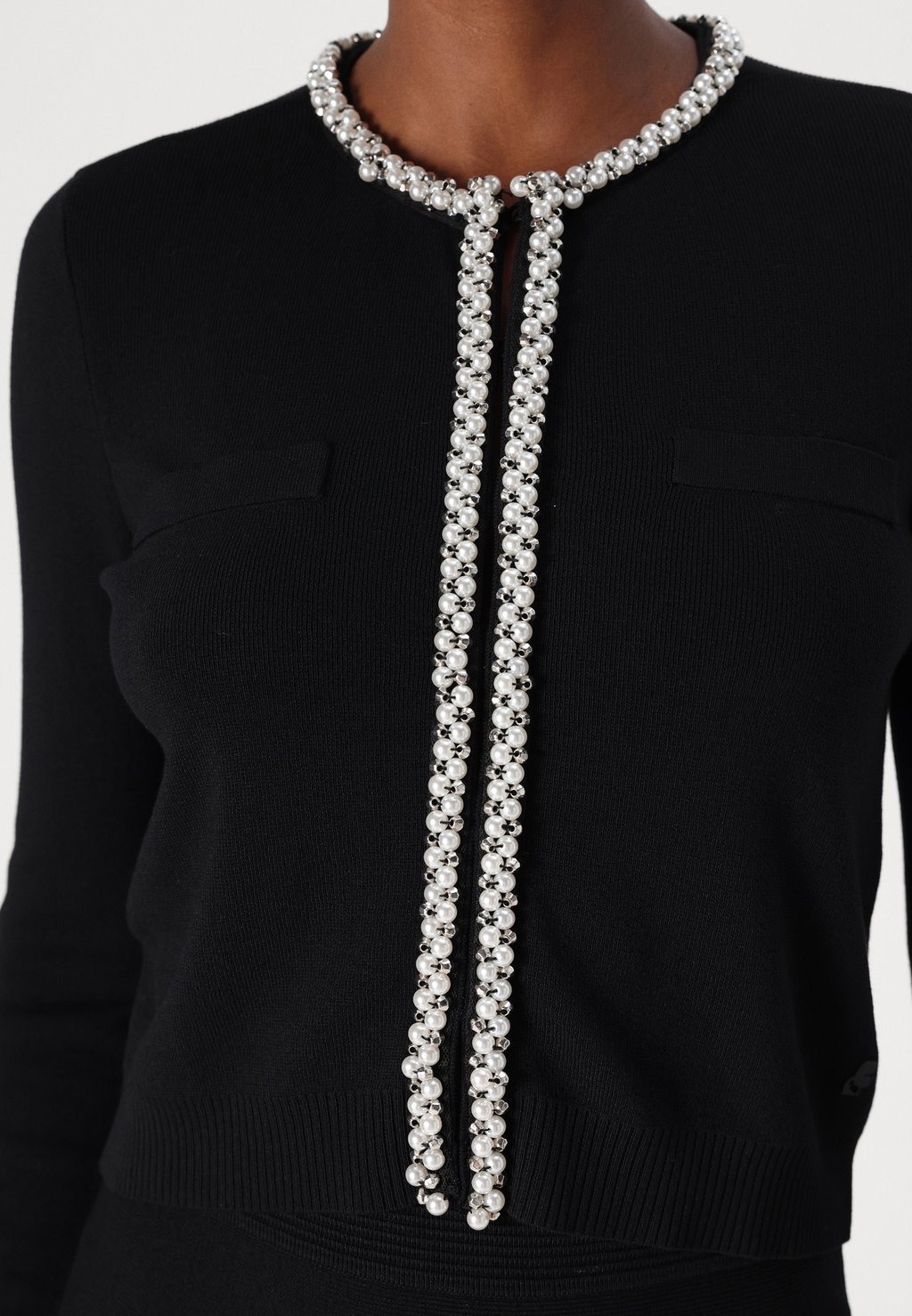 

Кардиган CLASSIC PEARL CARDIGAN KARL LAGERFELD, черный