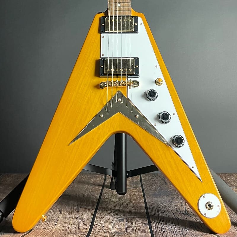 

Электрогитара Epiphone 1958 Korina Flying V- Aged Natural