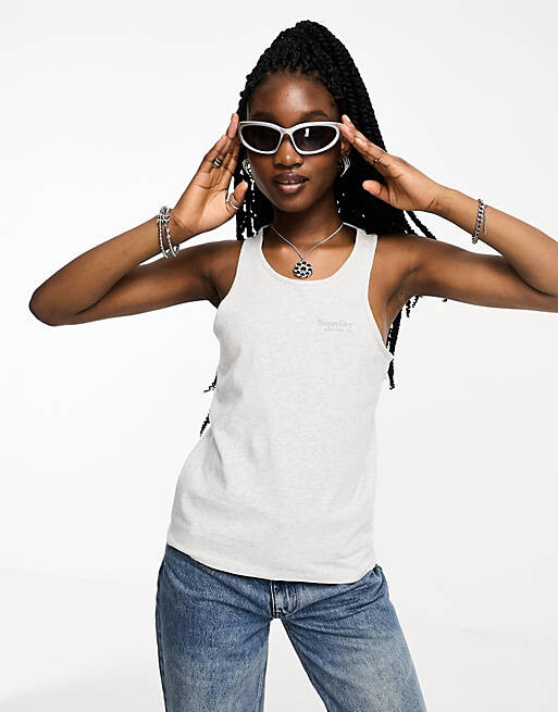 

Серый меланжевый жилет с логотипом Superdry Vintage