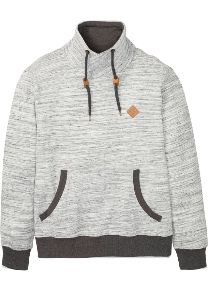 

Толстовка с воротником стойкой John Baner Jeanswear, серый