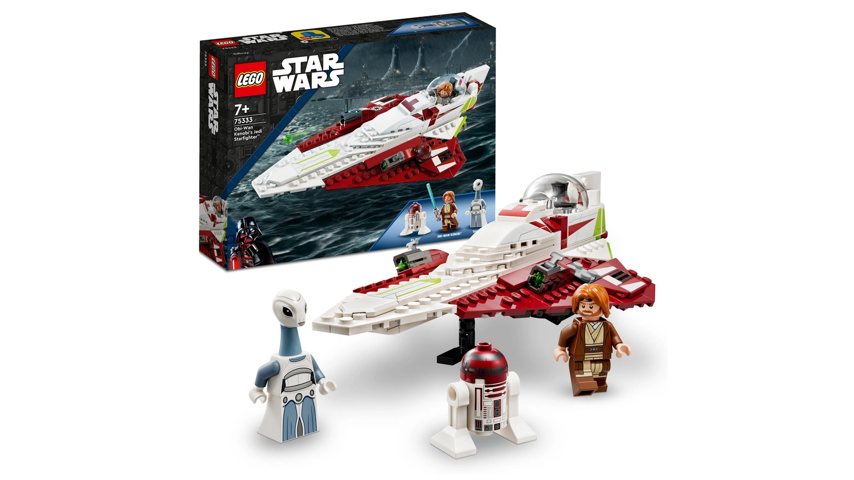 конструктор lego star wars 75333 джедайский истребитель оби вана кеноби Lego Star Wars Набор Звездный истребитель джедая Оби-Вана Кеноби