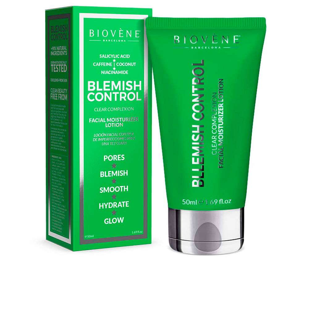 цена Крем против пятен на коже Blemish control clear complexion facial moisturizer lotion Biovene, 50 мл