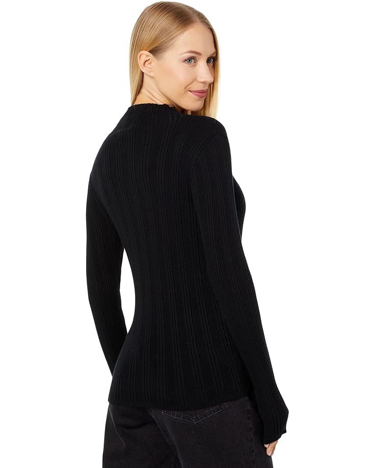 Свитер Madewell Leaton Mockneck Pullover Sweater, реальный черный