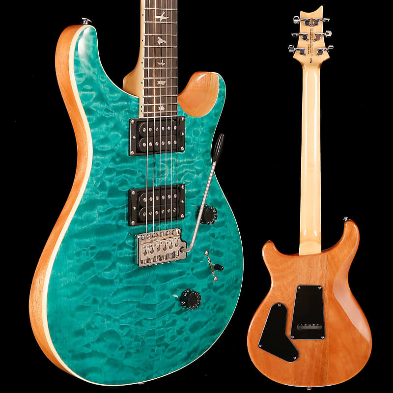 

Электрогитара PRS Paul Reed Smith SE Custom 24, Quilt Turquoise 7lbs 7.9oz