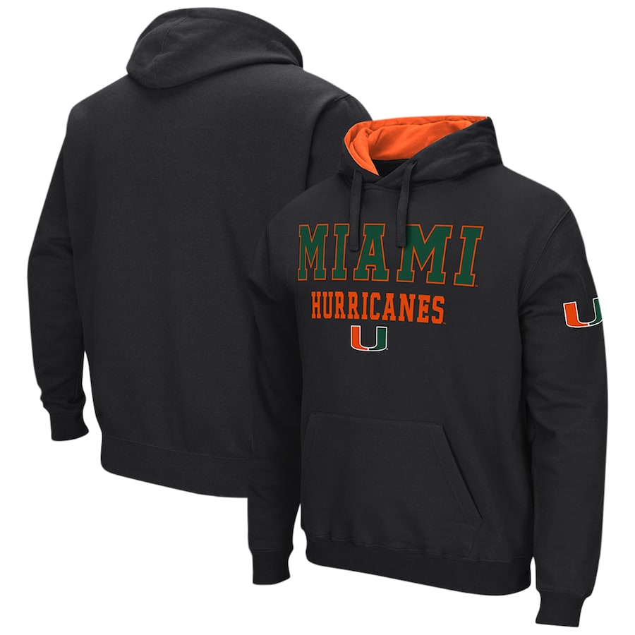 

Пуловер с капюшоном Colosseum Miami Hurricanes, черный