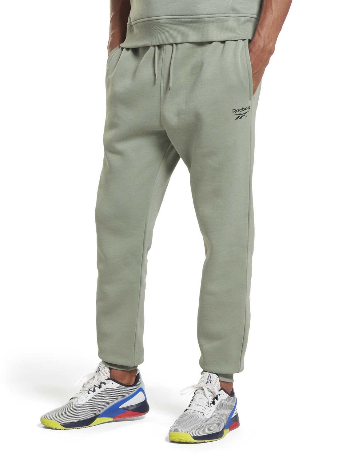 

Спортивные брюки Reebok Identity Fleece Jogger, зеленый