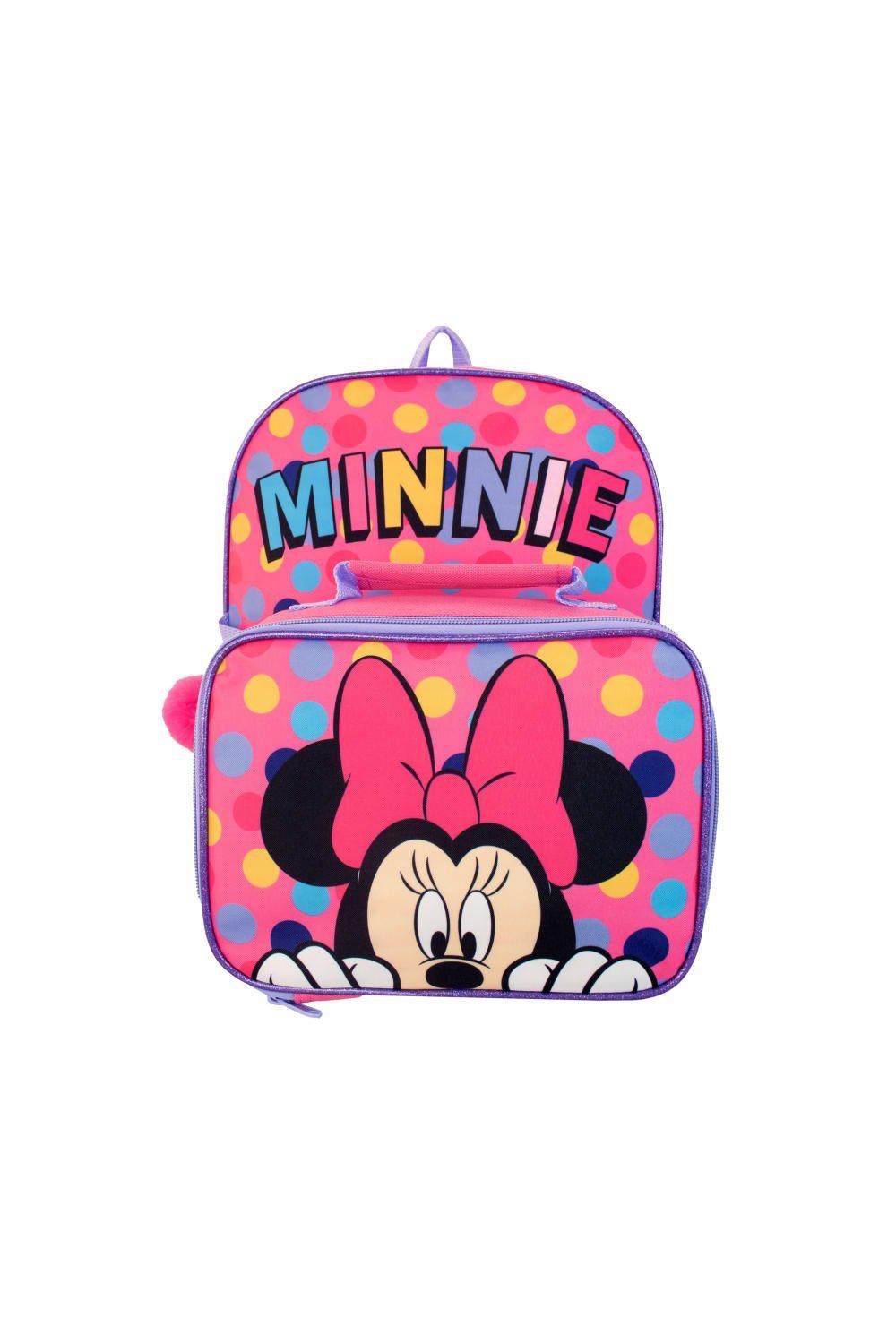 цена Детский комплект из рюкзака и сумки для завтрака с Минни Маус Disney, розовый