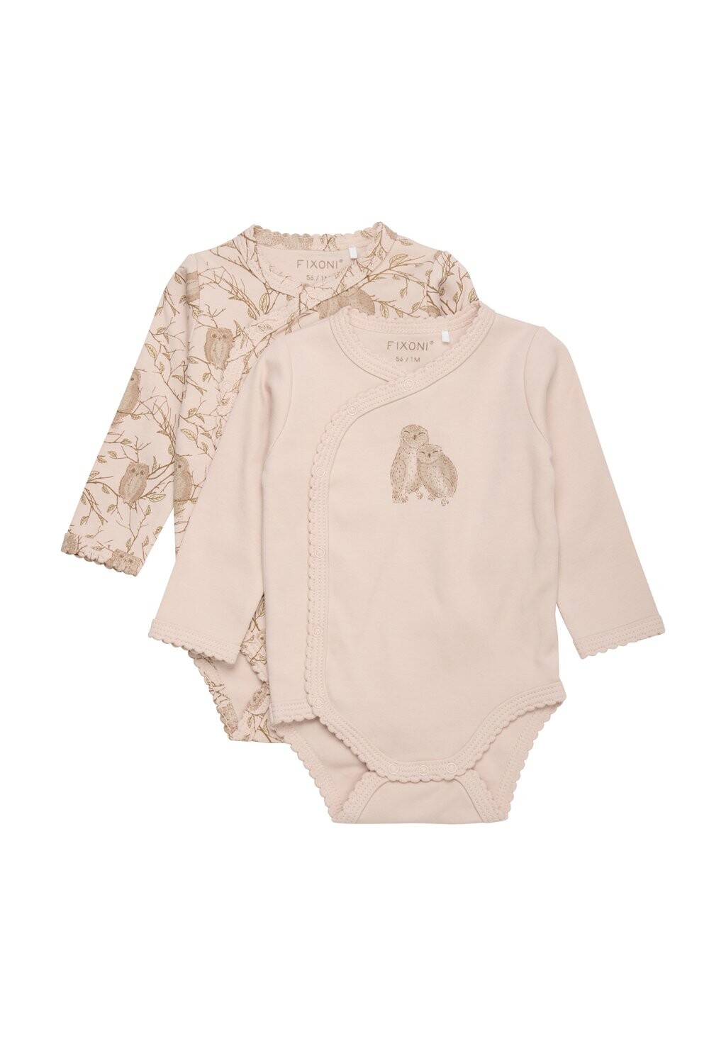 

Боди WRAP LS 2-PACK FIXONI, цвет cameo rose