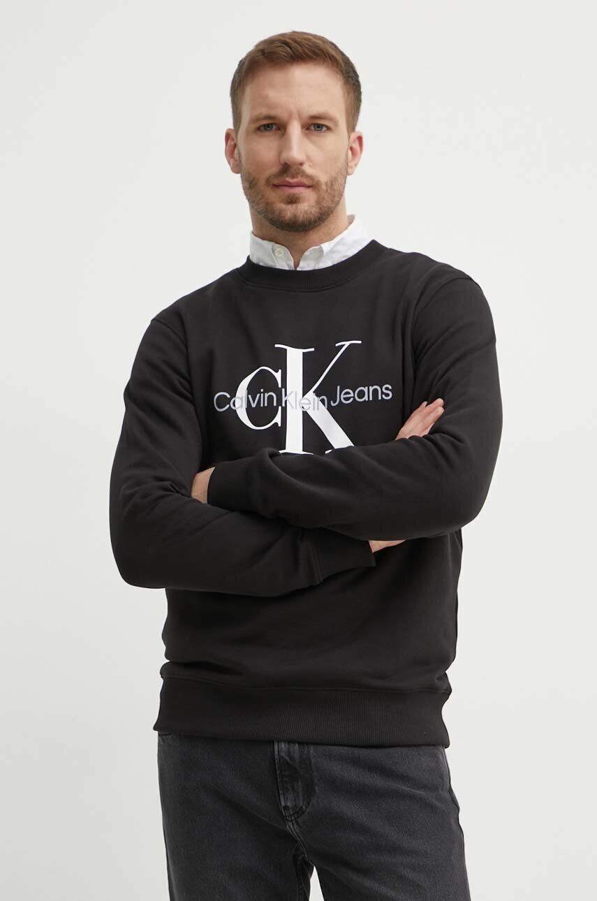 

Хлопковая толстовка Calvin Klein Jeans, черный