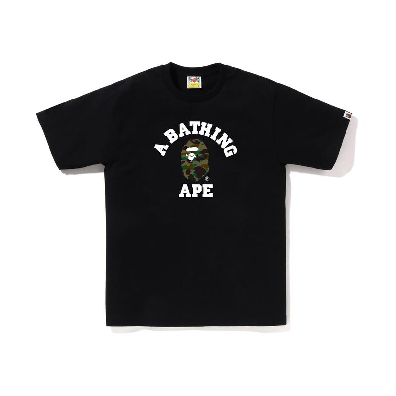 

A BATHING APE Мужская футболка, Черный желтый