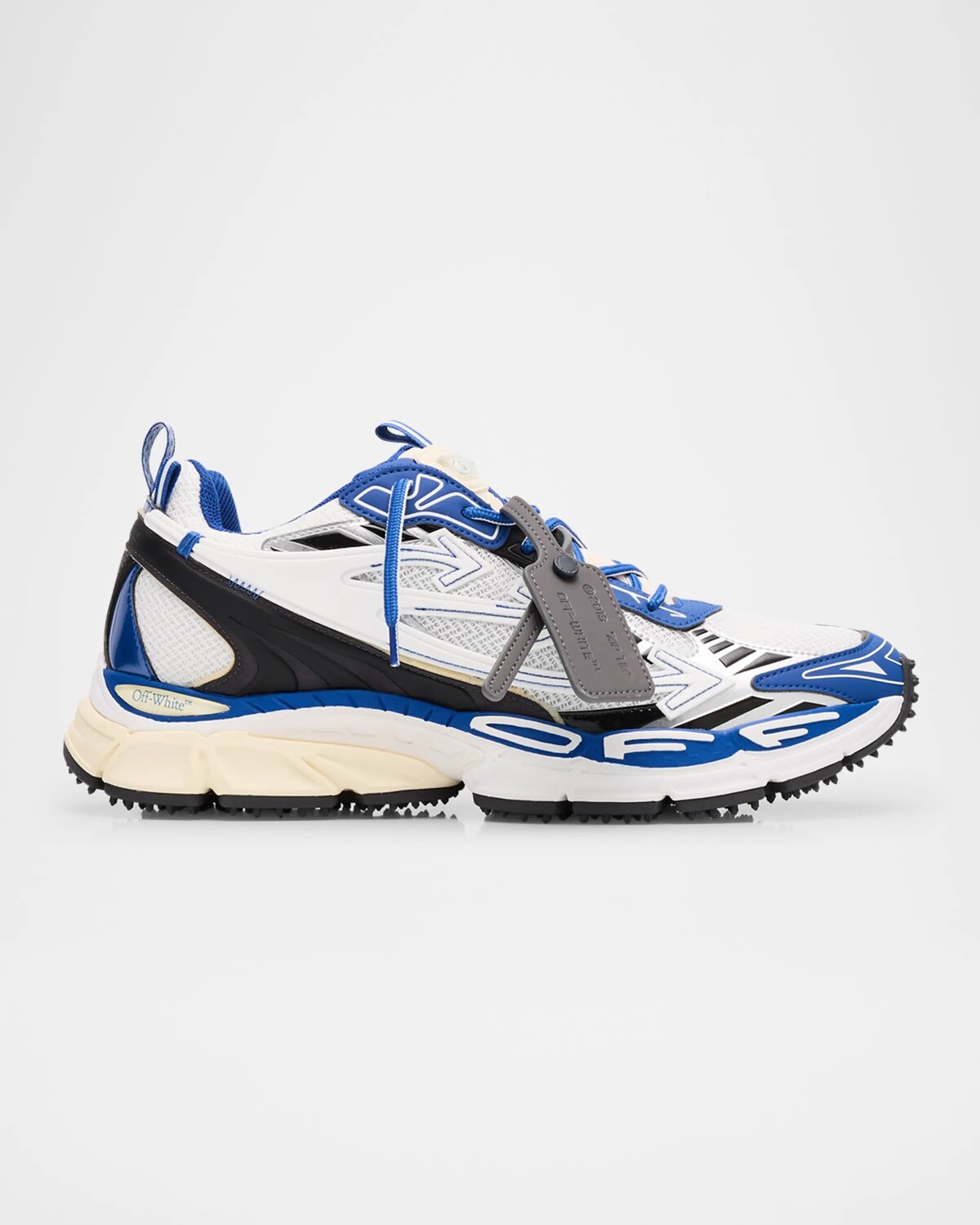 

Мужские кроссовки Be Right Back с сеткой Off-White, цвет White - Blue