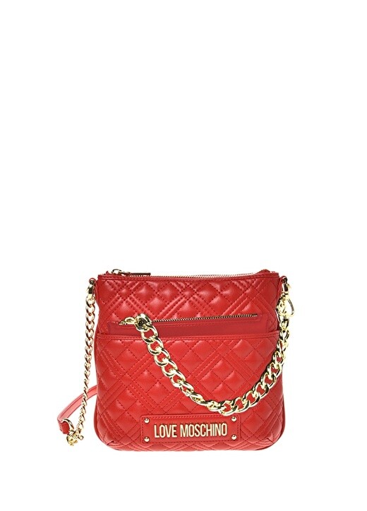 

Красная женская сумка через плечо Love Moschino