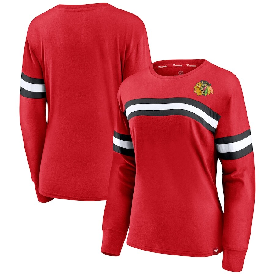

Футболка с длинным рукавом Fanatics Branded Chicago Blackhawks, красный