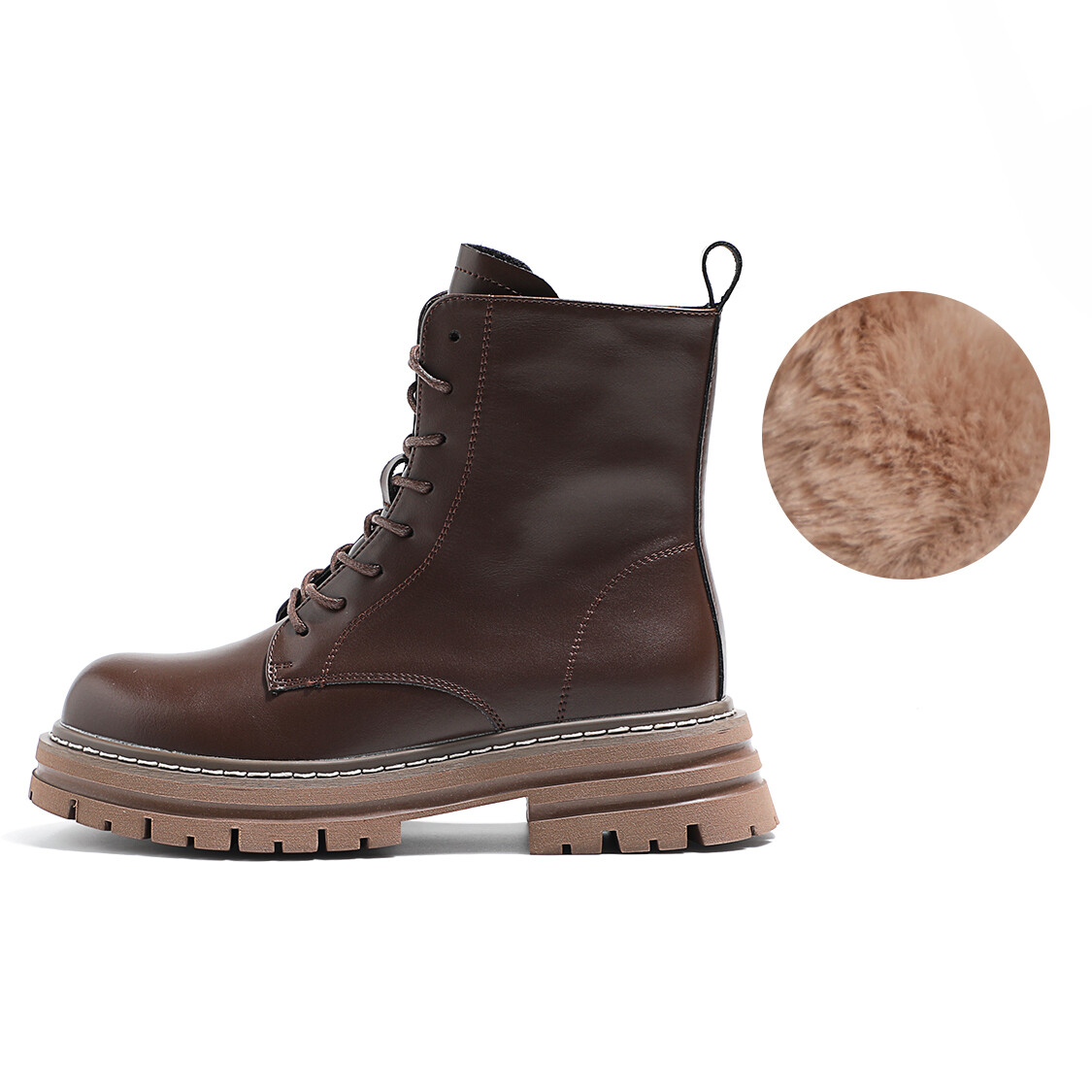 

Ботинки Martin Boot женские Mis. Danny, цвет Brown velvet