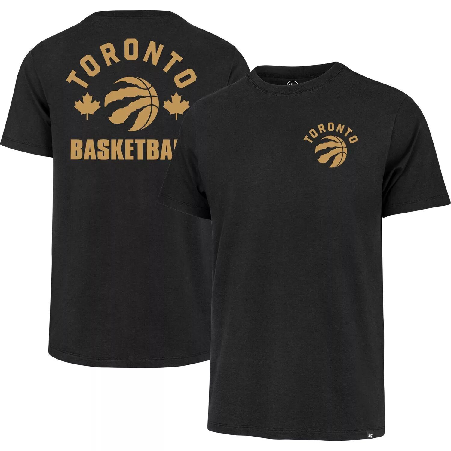 

Мужская черная футболка Toronto Raptors '47 2022/23 City Edition Backer Franklin, Черный