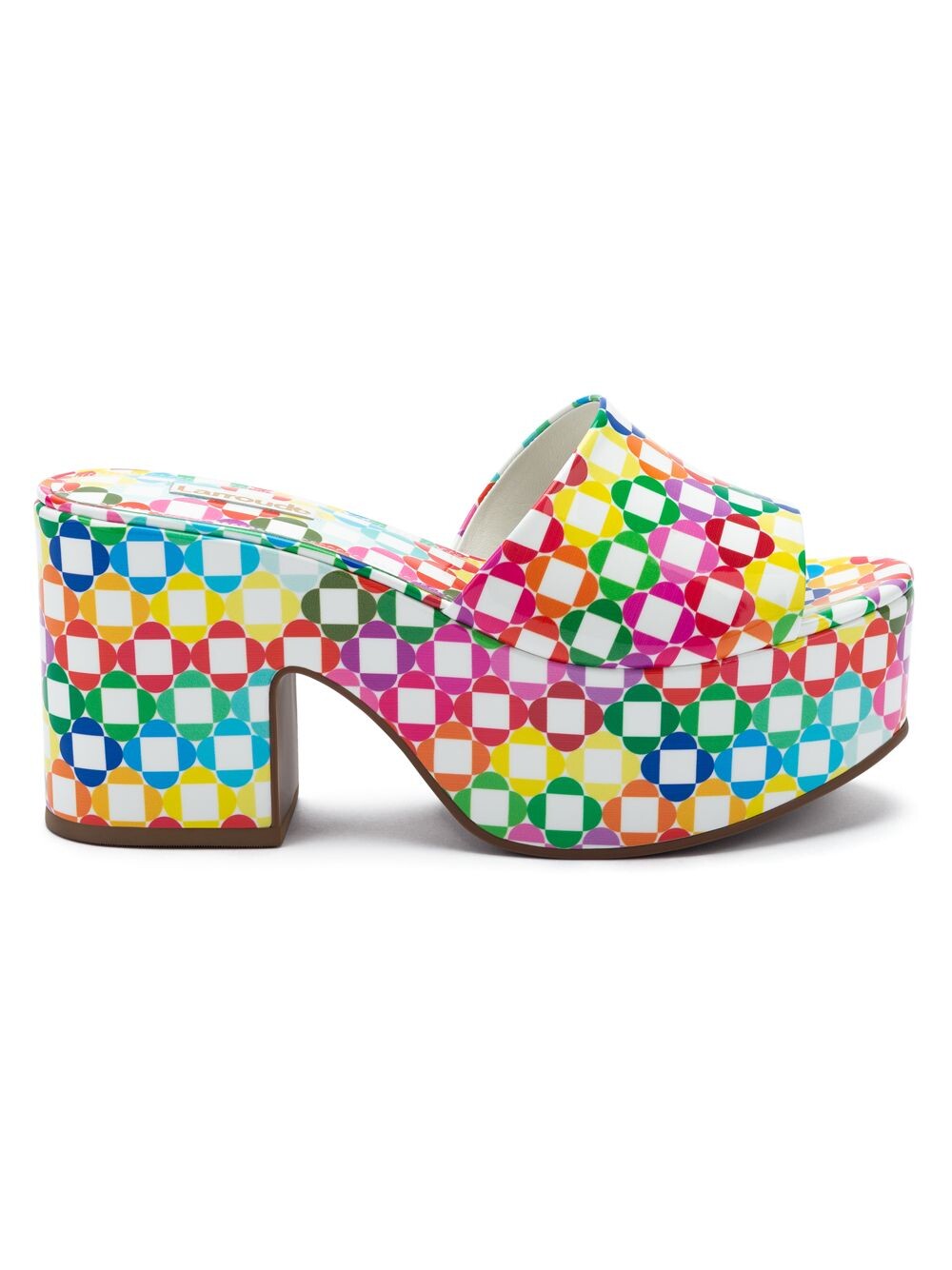 

Кожаные мюли на платформе Miso 90MM Daisy с монограммой Larroudé