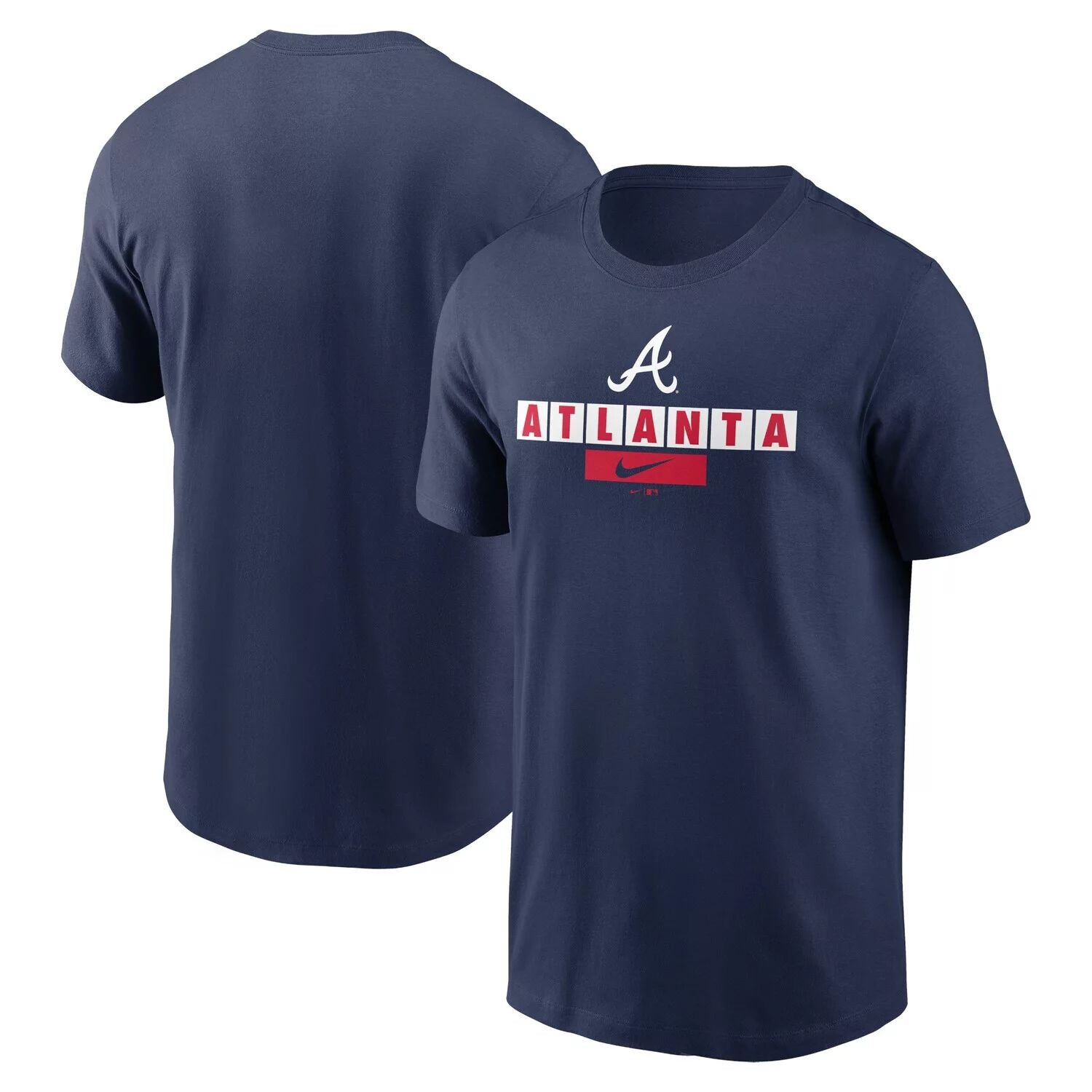 

Мужская темно-синяя футболка Atlanta Braves с надписью Local Team Nike, Синий