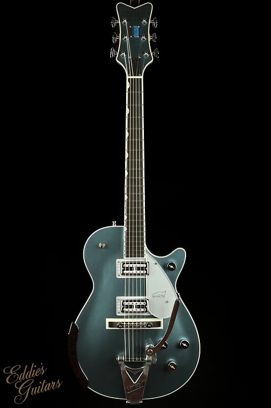 

Электрогитара Gretsch G6134T-140 Limited Edition 140th Double Platinum Penguin with String-Thru Bigsby - Two Tone Stone Platinum/Pure Platinum