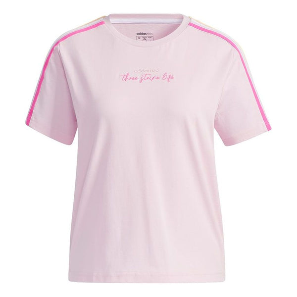 цена Футболка (WMNS) Adidas neo Sport T-shirt 'Pink', розовый