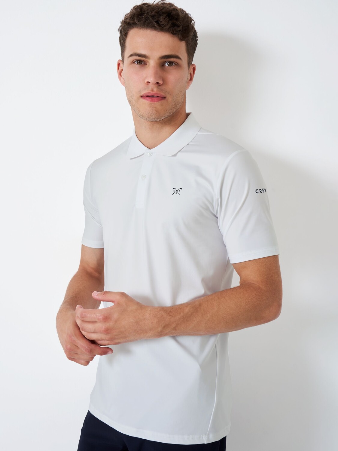 

Рубашка-поло для гольфа Crew Clothing Smart, белая