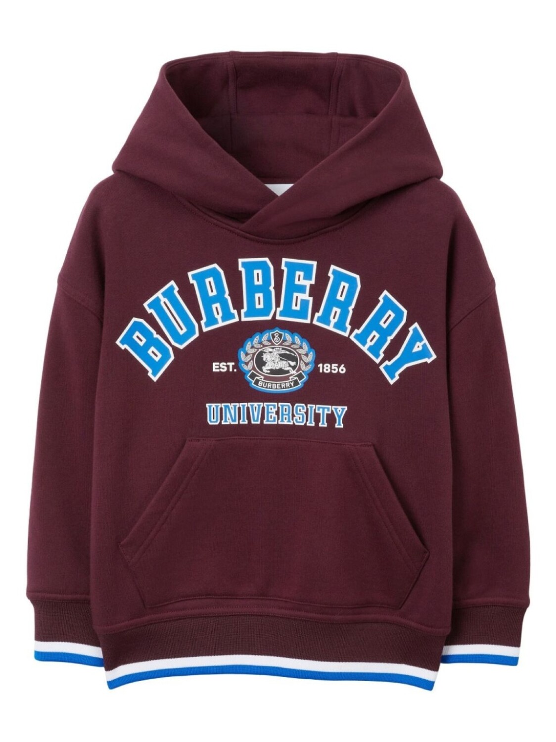 

Burberry Kids худи College с логотипом, фиолетовый