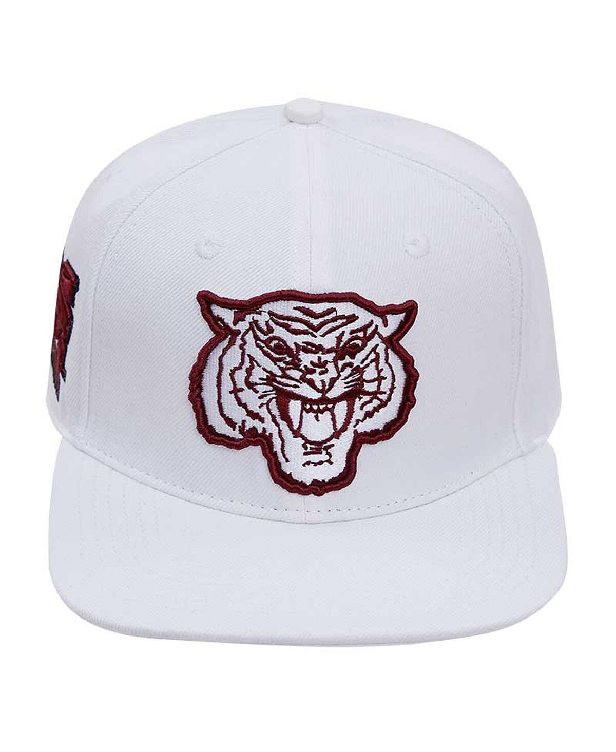 

Мужская белая шерстяная шляпа Morehouse Maroon Tigers Mascot Evergreen Snapback Pro Standard