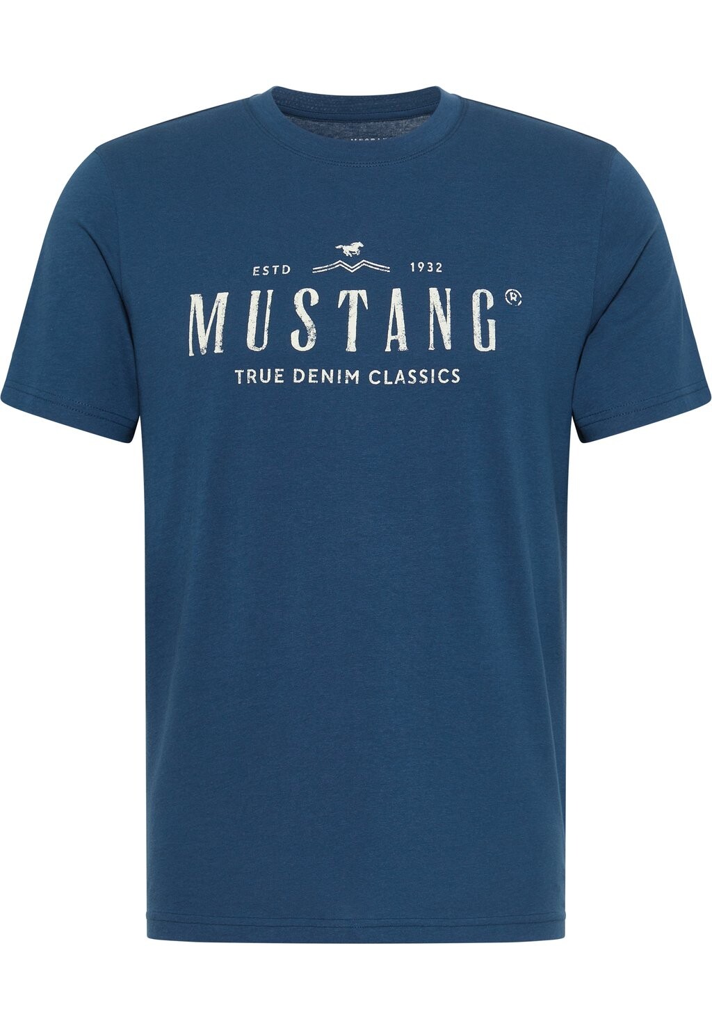 

Футболка с принтом Mustang, светло-синий