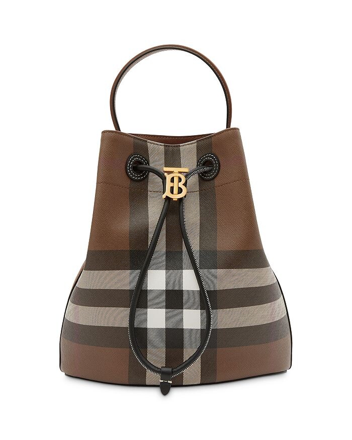 

Маленькая кожаная сумка-мешок TB Burberry