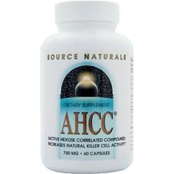 Source Naturals AHCC - активное соединение связанное с гексозой (750 мг) 60 капсул source naturals ahcc 500 мг 60 капсул